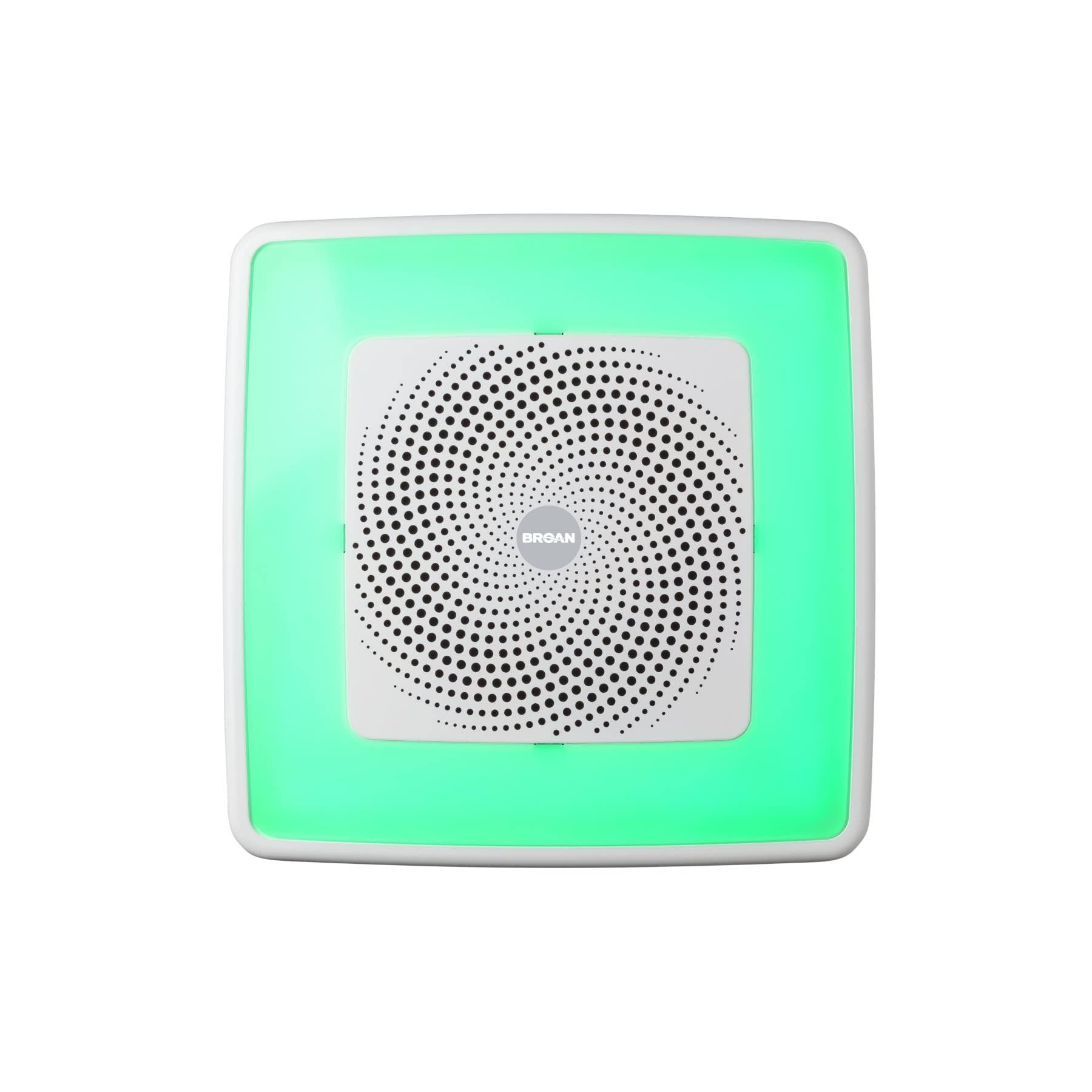 Broan ChromaComfort 110 CFM 1.5 Sones Ventilation Fan with Bluetooth Speaker