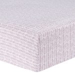 Trend Lab Lilac Herringbone Deluxe Flannel Fitted Crib Sheet