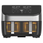 Instant Vortex Plus 8-Quart Dual Basket Air Fryer with ClearCook