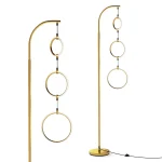 Tangkula 3-Light Floor Lamp Freestanding Industrial Tree Lamp