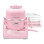 The Laundry Alternative Wonderwash Retro Colors Non-Electric Portable Compact Mini Washing Machine (Pink)