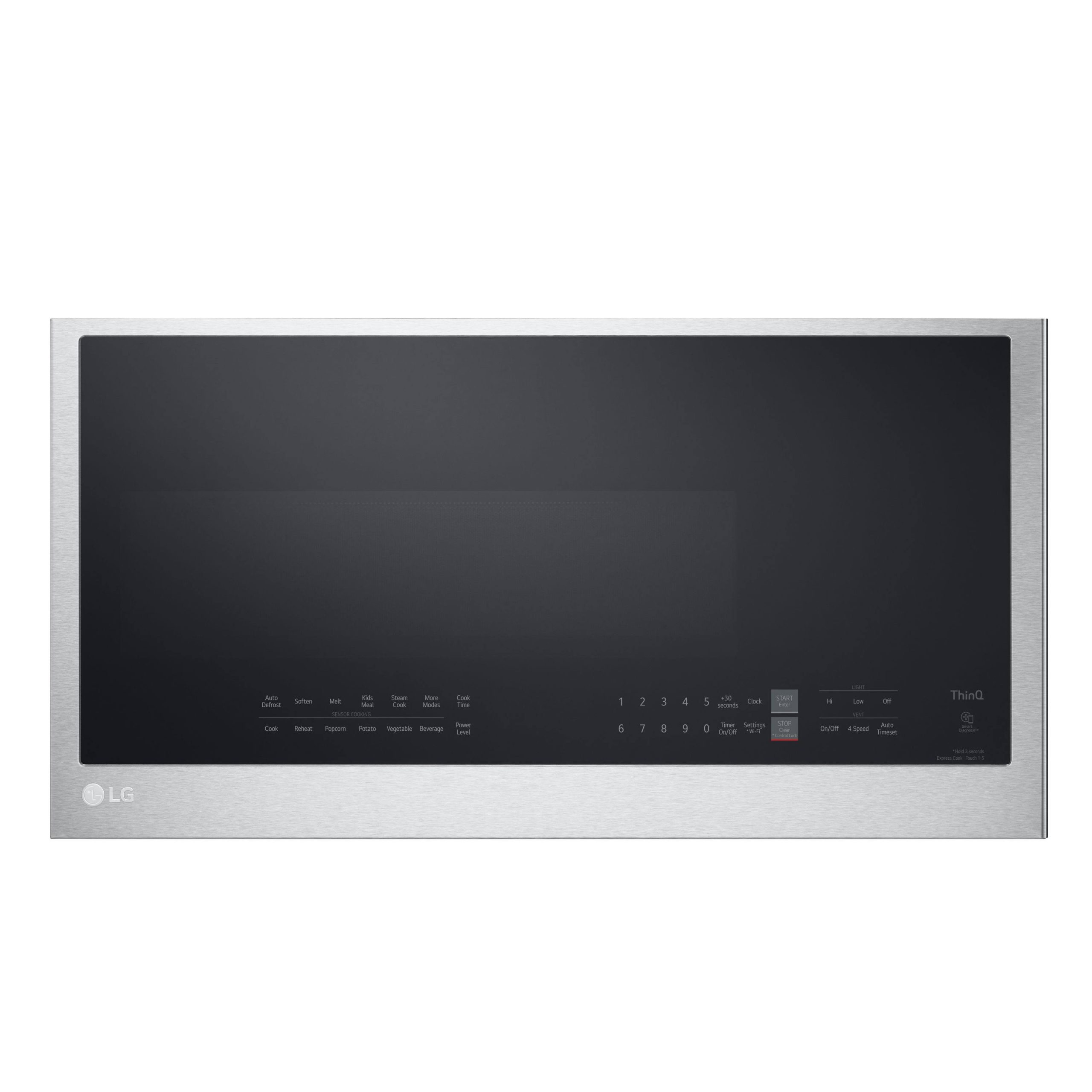 9a5b37a823dc8d1123114a0ec5eec38a0e3525b315c153b5b6e93275bf7ceea5.jpg LG 2.0 Cu. ft. Stainless Steel Over-The-Range Microwave - Image 1