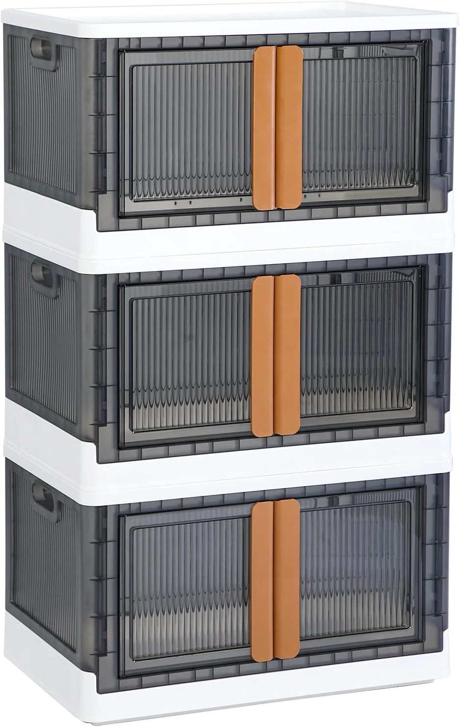 9a80a7fd1c0a992e1676f4369e0f409ef7bf6f5ac0f854f8e21a88aef37be3c5.webp HAIXIN 3 Pack 19 Gal Collapsible Storage Bins with Lids & Door - Image 1