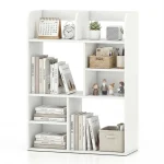 Tangkula Desktop Display Rack with 4 Open Shelves & 4 Cubes