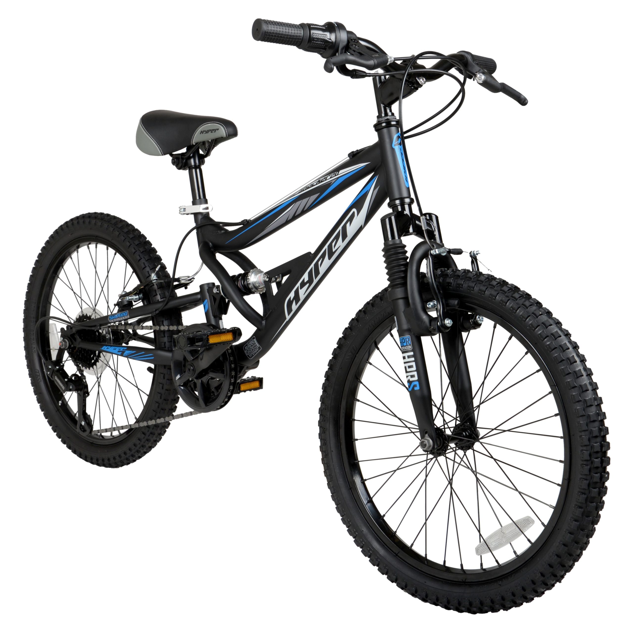 9aa566ad06e9640c4dab63ecf55a18502db9a682246bcb1ab0745258aa54c010.jpg Bicycles 20 Boys Shocker Mountain Bike. Kids. Black - Image 1