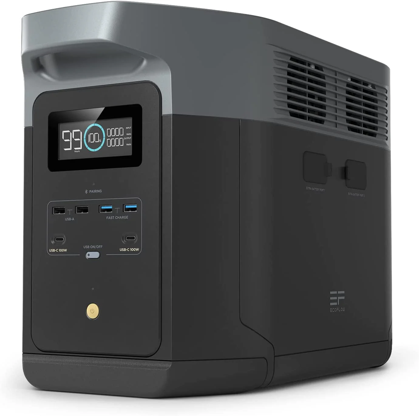 9adaace81e45cd9c77ef5d1f3dfc54c646078eab1e94742c2b7e1c8acb0906cd.webp Ecoflow Portable Power Station DELTA 2 Max, 1260wh Capacity LFP Battery, Full Charge in 1 Hr, Solar Generator for Home Backup Power Camping RV(Solar Panel Optional) - Image 1