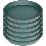 Bleuhome 6 Pack of Bird Bath Bowl 8 inch, 8 10 12 14 16 18 20 inch Heavy Duty Birdbath Bowls Only, Durable Plastic Round Large Plant Saucer Dish for