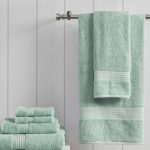 Madison Park 6 Piece Organic Cotton Towel Set - Seafoam