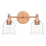 Hesby 2 - Light 15" Wide Bathroom Vanity Light Signature Hardware Finish: Satin Copper