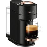 Nespresso Vertuo Next Coffee and Espresso Maker by De'Longhi, Deluxe Matte Black Rose Gold