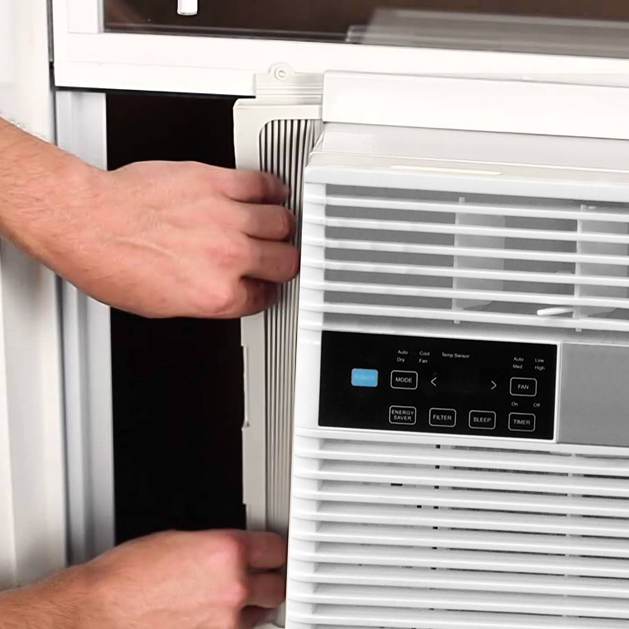 9b75d3781602a0f61293c713b06423dae909fea9099a2ec82eeae88bc1d32895.jpg Window Air Conditioner, with Remote, 10,000 BTU/Hour - Image 1