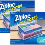 Ziploc Flexible Totes, Jumbo 22 Gallon Qty: 1 Bag (Pack of 2)