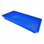 Bootstrap Farmer 1020 Trays, Blue Extra Strength No Hole, 10 Pack, Seedling Tray for Growing Microgreens, Wheatgrass Seeds, Hydroponic Germination,