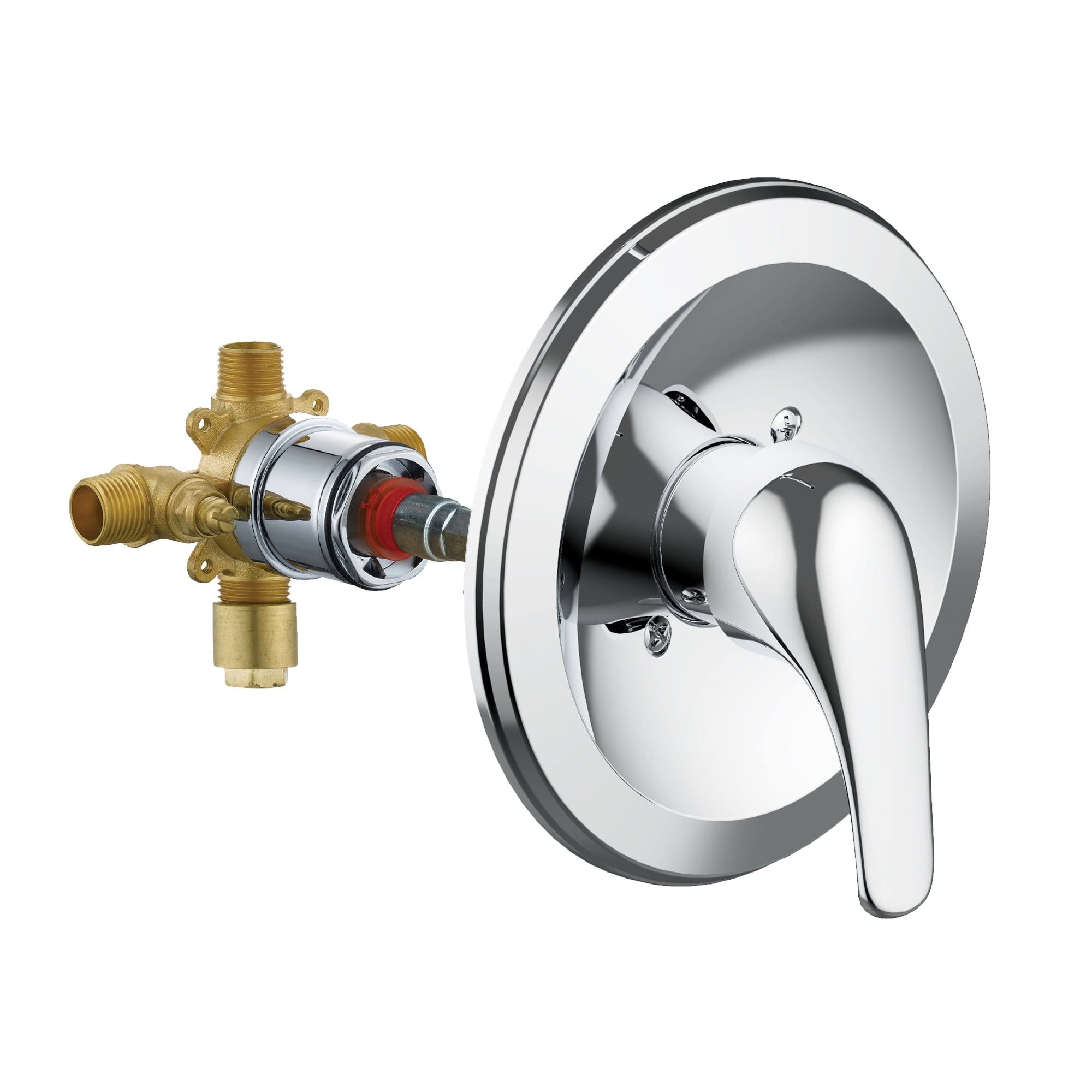 9ba0f5bf9cea4e4cfcc0af1a484dcd3943f0c86288f23f685733fa4442c48b3c.jpg Design House 594895 Middleton II Transitional Single-Handle Shower Valve Trim with Escutcheon for Bathroom Polished Chrome - Image 1