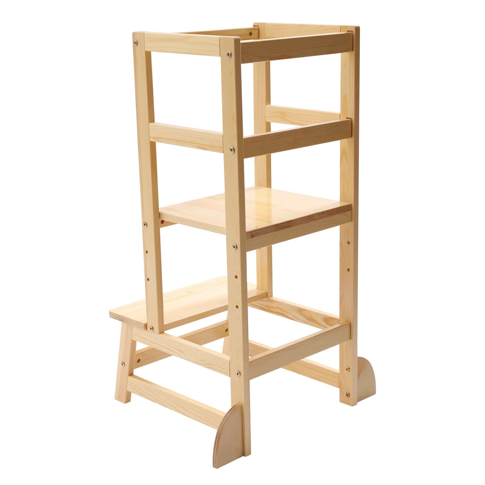 9be12efa51e396384f8f021ffada36ef012d965fd058ca19aa45f5ad0fb4f039.webp Kitchen Step Stool with Safety Rails Natural - Image 1