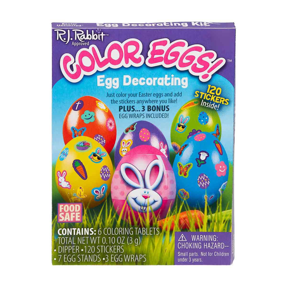 9bfb0b662b8a7d53bed39fc10728c8f27a190851cb2cda5e92dc02045053f909.jpg 1935898285 R.J. Rabbit Color Eggs Easter Egg Decorating Kit - Image 1
