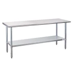 Profeeshaw Stainless Steel Prep Table NSF Commercial Work Table