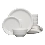 Fiesta 12-Piece Bistro Dinnerware Set - White