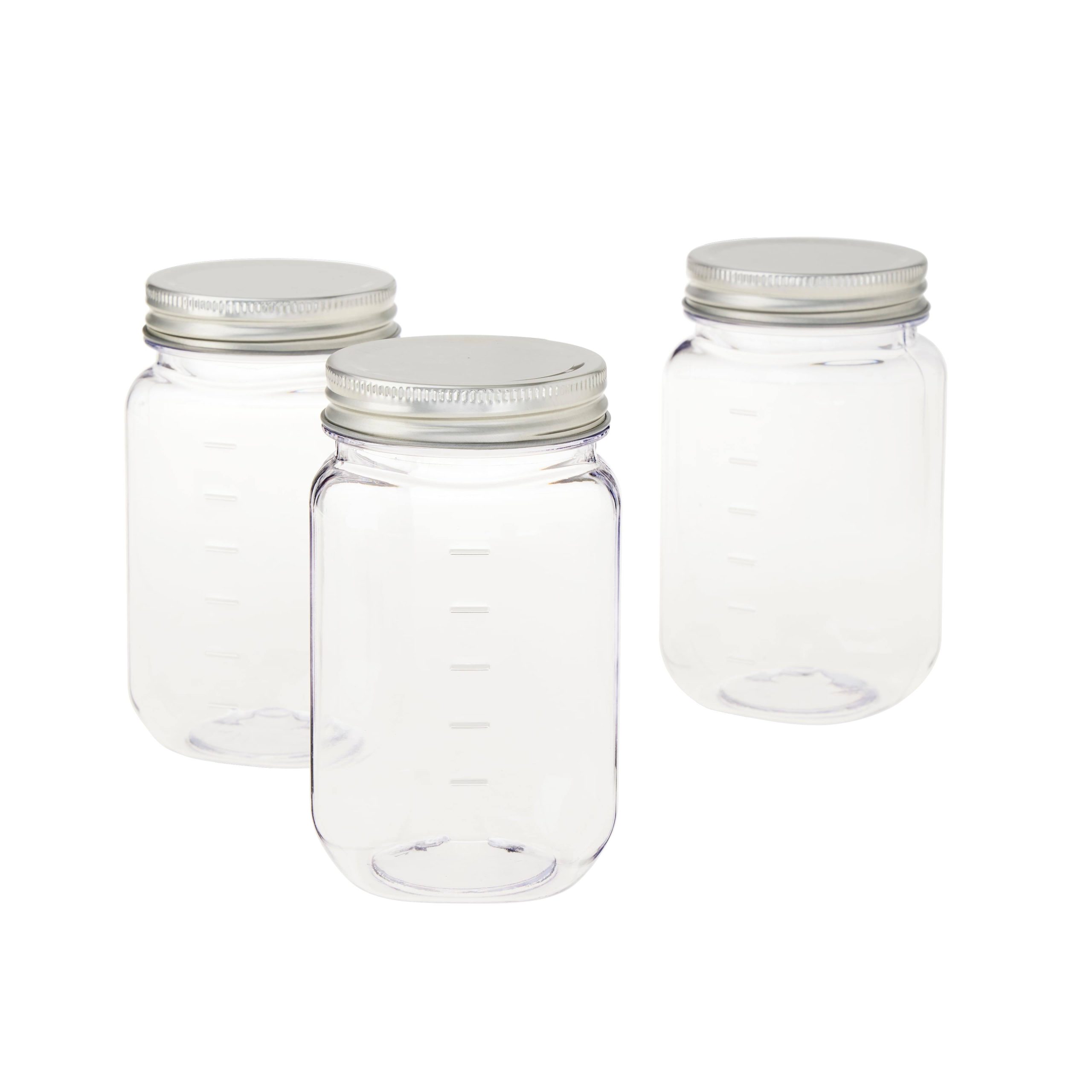 16 oz Plastic Mason Jars by Celebrate It 3ct. in Clear | Michaels