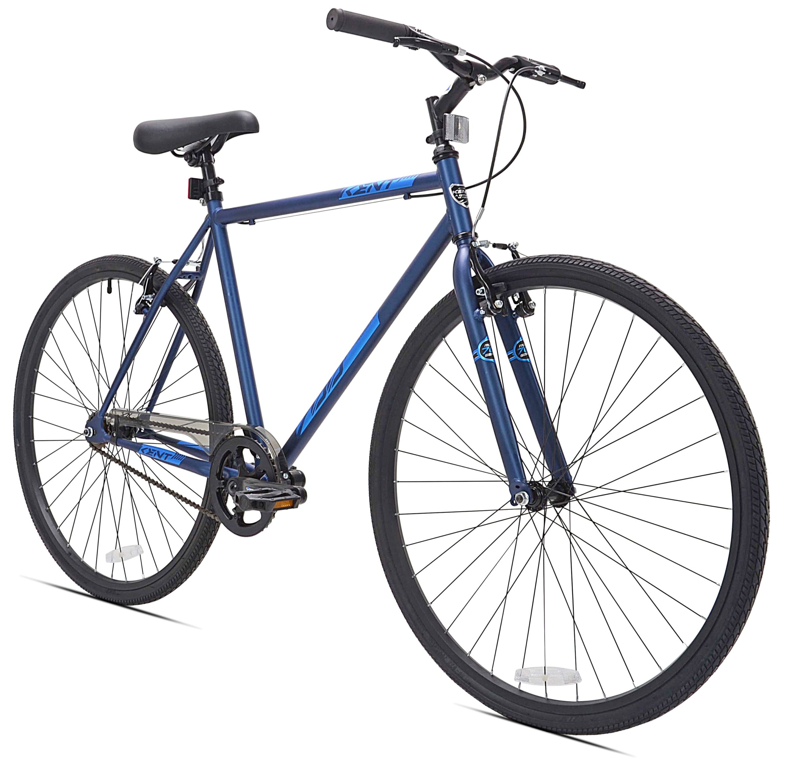 9c57ad04c89aa1cc4b9a9272bb17154376c6115f496e8c52c5841ebf1b0fd25a.jpg 700c Thruster Fixie Men's Bike. Blue - Image 1