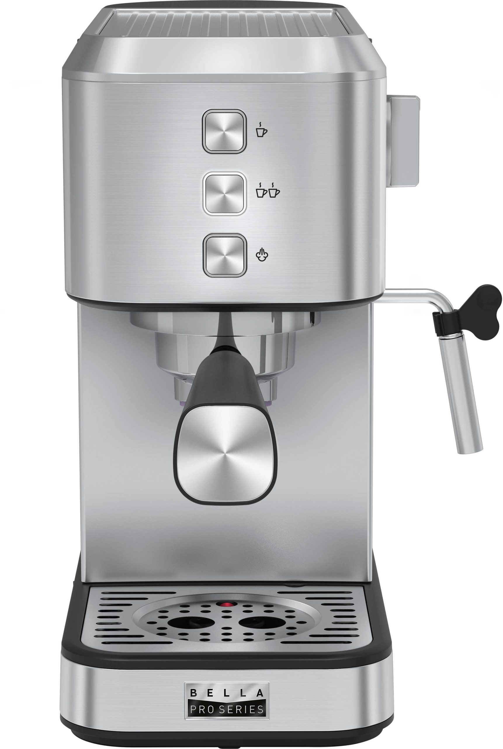 9c6b53f4ec774e4ea560bbff8700a214b79cb5e545828ad80a84897f8acee12a.jpg Bella Pro Series - Slim Espresso Machine with 20 Bars of Pressure - Stainless Steel - Image 1
