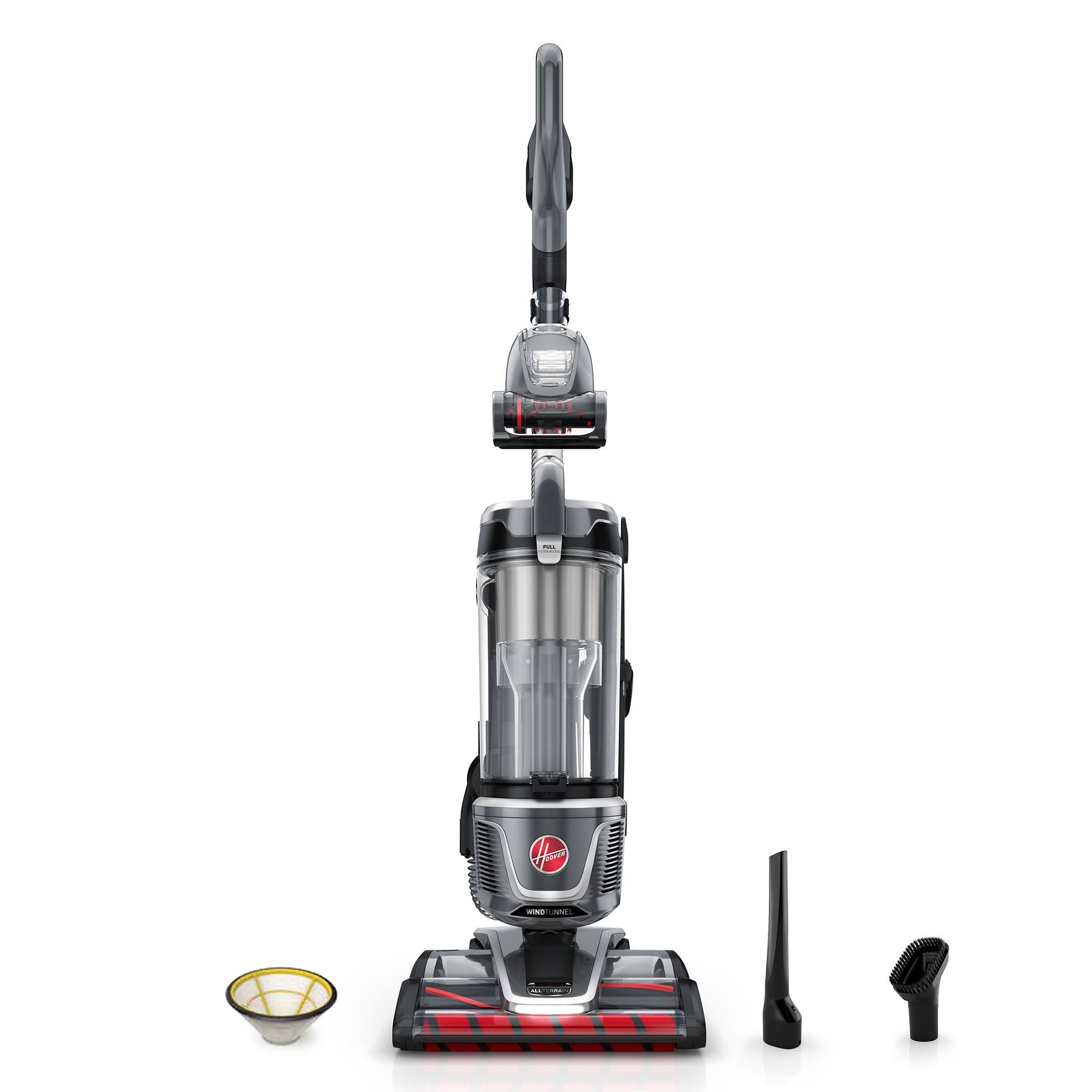 9c7114ac12bf75d4ccd0755c51886d6437ac35b02fb3eb0a4c1ef676cbff0909.jpg Hoover Residential Vacuum Windtunnel All Terrain Dual Brush Roll Upright Vacuum Cleaner - UH77200 - Image 1
