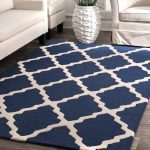 nuLOOM Spa Blue Hand Hooked Marrakech Trellis Area Rug 3' 6" x 5' 6"