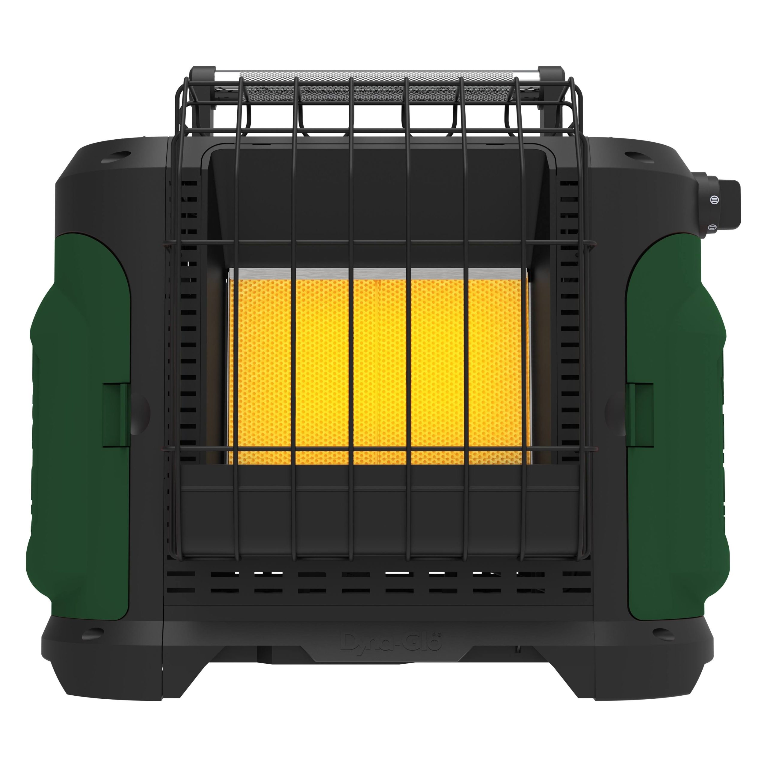 9c8bedd3e251d7ad4d9946b0ab3e9b85790bd689fe0163ca98f148003e83695e.jpg Dyna-Glo 18,000 BTU Grab N Go XL Portable Propane Heater - Green - Image 1
