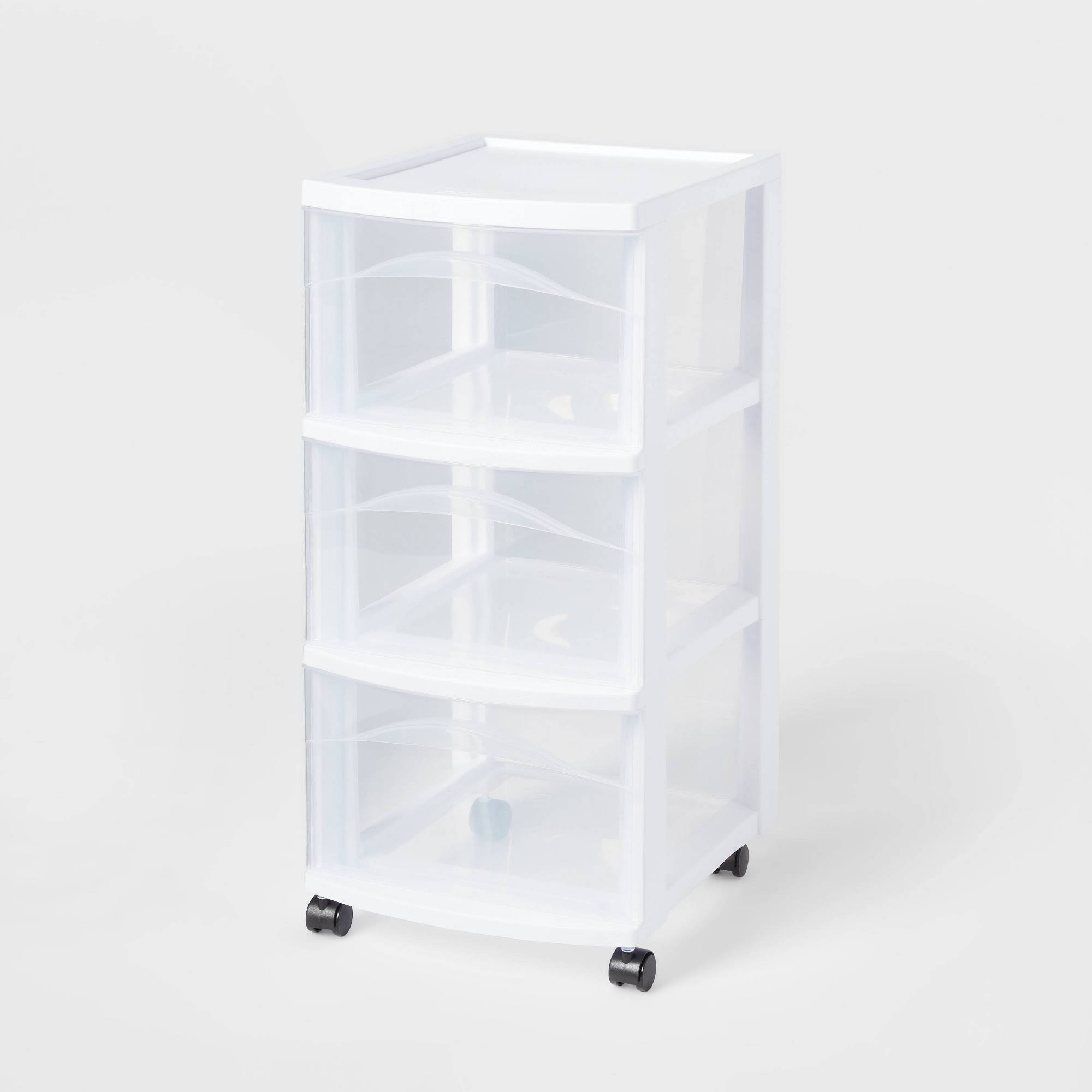 9c94fc87e0f6ea1fe911b6ab4bde9158562f1c2d4e713ccfeb7c485572d43387.jpg 3 Drawer Medium Cart White - Brightroom - Image 1