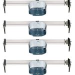 Westinghouse 4 Saf-T-Braces for Ceiling Fans, 3 Teeth, Twist and Lock