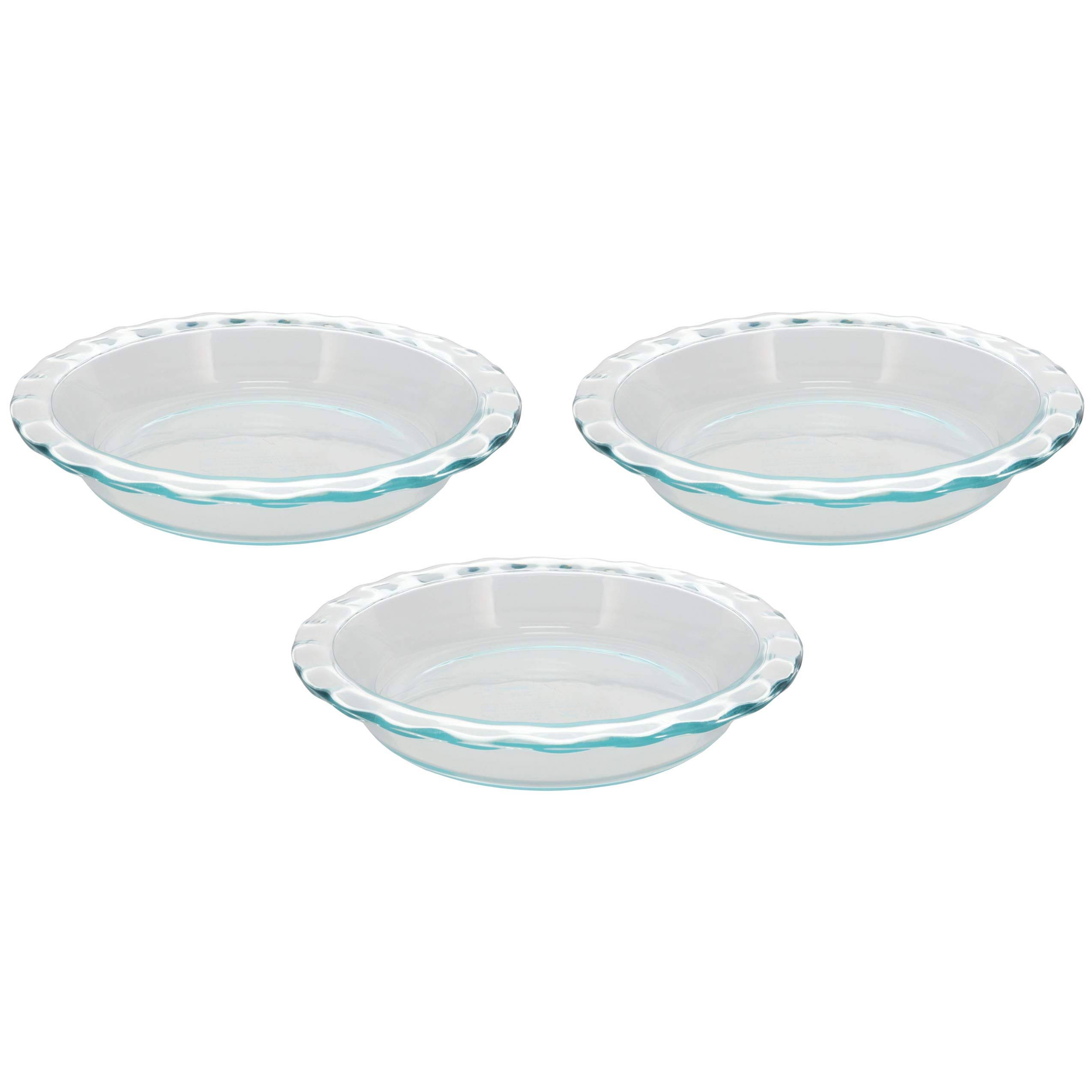 9ca755a5d2493a5f0e7a778d7e1069caf16efbe2e2c4cc0a85a55383f067ad94.jpg Pyrex Easy Grab Glass Pie Plate, 9.5" - Image 1