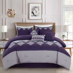 Jml 1200 Thread Count 7 Piece Bed in A Bag, Queen with Comforter, Pillowcases, Bed Skirt, Cushions, Rectangle Pillow