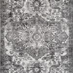 nuLOOM Maryanne Medallion Gray 8 ft. x 10 ft. Area Rug