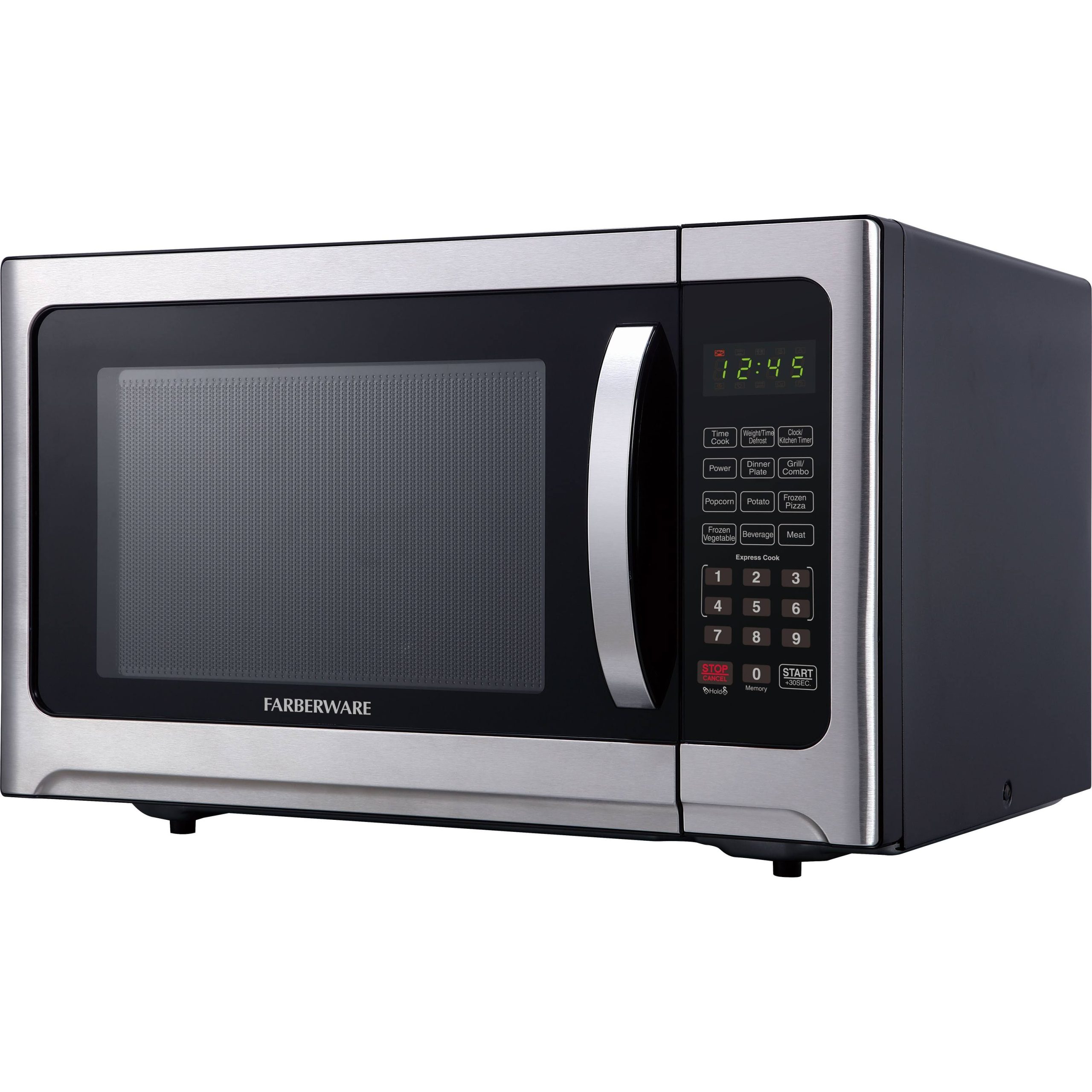 9cd7d3fb0cd23848d6afe9f82e9b0270d7ec8d7d6afb46b1cbd217872da4265f.jpg Farberware FM12SSG Professional 1.2 Cu. ft 1100-Watt Microwave and Grill Oven - Stainless Steel - Image 1