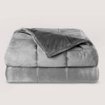 Bare Home Weighted Blanket, 7lbs (60" x 40") - Cotton - Light Grey