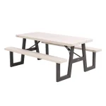 Lifetime 6 - Foot W - Frame Desert Sand - HDPE Folding Picnic Table (60364)