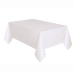 Way to Celebrate! White Plastic Party Tablecloth, 108in x 54in, Size: 108 x 54