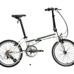Zizzo Liberte 8 - Speed 20" Wheel, Aluminum Folding Road Bicycle for All Genders, Silver and Black