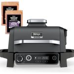 Ninja 7-in-1 Woodfire Electric Outdoor Grill &Air Fryer Grill .Grey - MadeInUSA