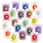 20 Packs Scented Aromatherapy Candle with 10 Fragrances, Soy Wax Glass Jar Candles Strong Scented Candles Gift Set for Women for Birthday, Mothers