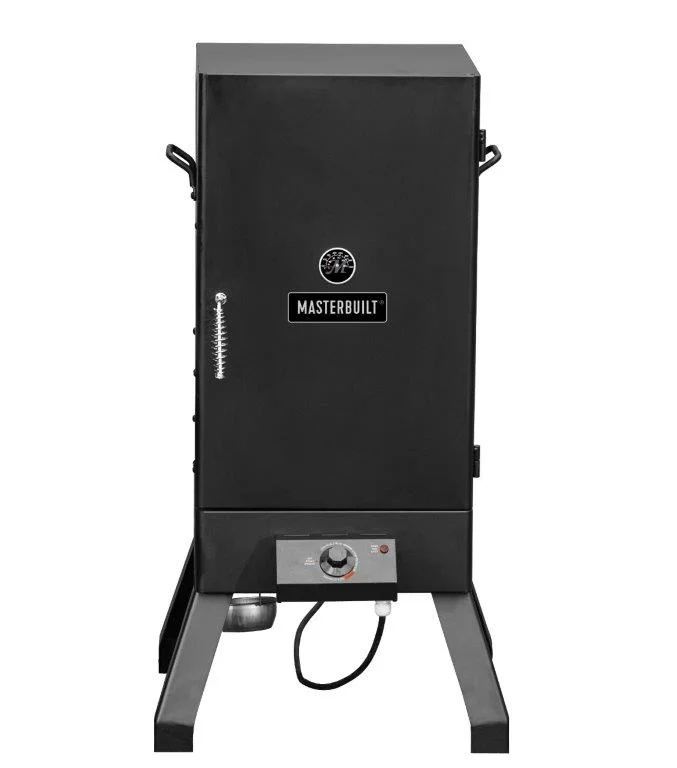 9d94665f750c5a96c04e3c10fafc32a649e6956f9b848ba3e22eef2bf3c2aaea.webp Analog Electric Smoker in Black - Image 1