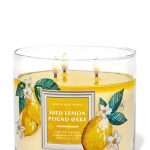 Bath & Body Works Accents | Iced Lemon Pound Cake 3 Wick Candle | Color: White/Yellow | Size: Os | Happy_Traveler's Closet