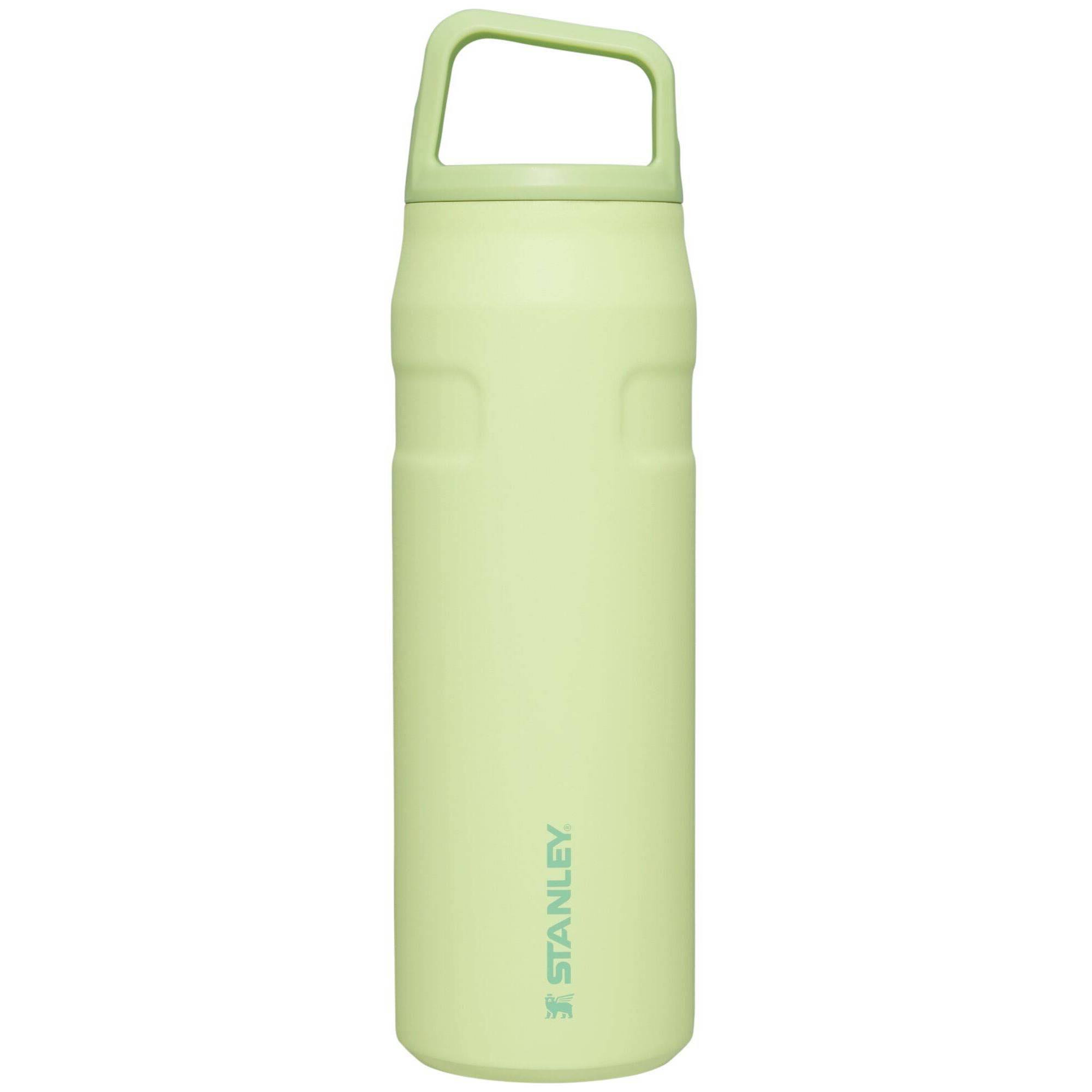 9da3e531ce197ed73925ed38b4597104c4a7f5b09547068c0b8d799ff0a2e50a.jpg Stanley 24oz IceFlow Aerolight Water Bottle Cap and Carry - Citron - Image 1