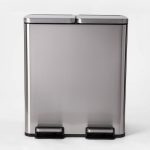 60L Stainless Steel Step Trash and Recycle Can - Made by Design
