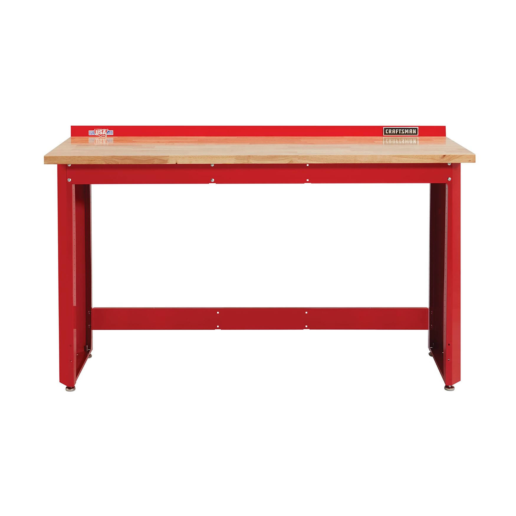 9dc39f23384c60a3b50d5b9fa1d02ee12cbab4574b2b1d7330c85a6813650d64.jpg Craftsman 6' Workbench with Wood Top-Instock - Image 1