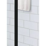 Command Bath Matte Black Towel Bar, 2 Large Strips
