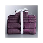 Simply Vera Vera Wang 6-Piece Turkish Cotton Bath Towel Set Brt Purple 6 PC Set