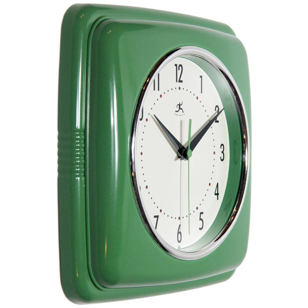 9df291af9403cb51d92e137a92401a63e20d38a90390f7061a04504d70b30a37.jpg Orrwell Square Wall Clock Color: Light Green - Image 1