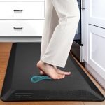 FEATOL Anti Fatigue Mat Floor Kitchen Mat, 9/10 inch Thick (20" x 39", Black)