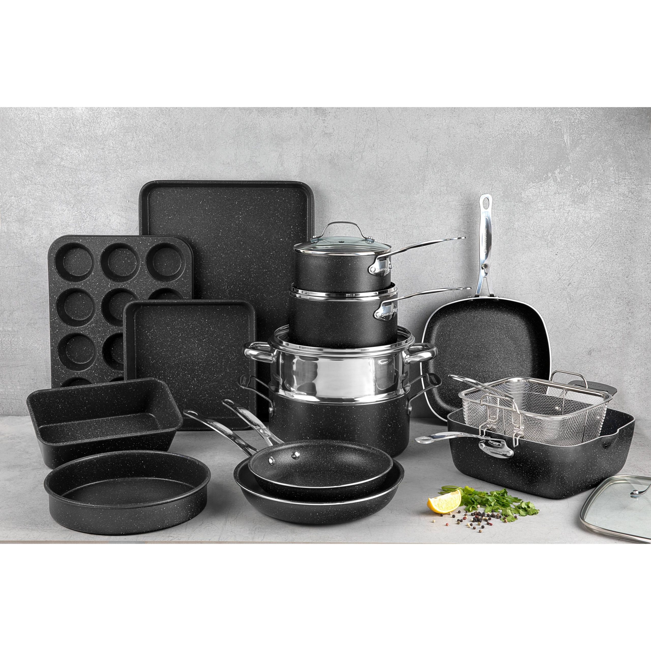 9e34e20108170cf23de0df740c0d6b0474944932d66a95533e47e897eb74bcbf.jpg Granitestone 20 Piece Nonstick Cookware and Bakeware Set - Image 1